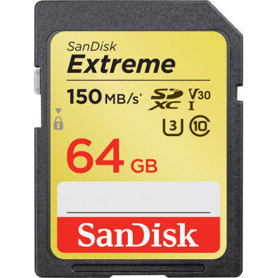 
      Sandisk Extreme SDXC 64GB U3 V30 (150MB/s)
    