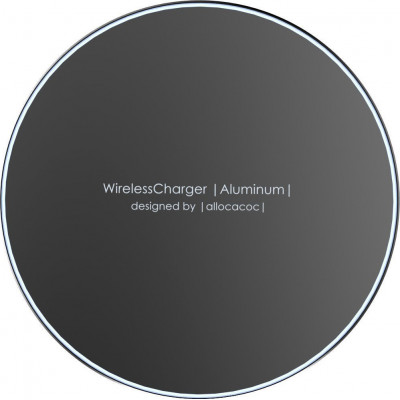 allocacoc Wireless Charger Aluminum black