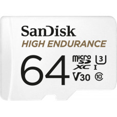 Sandisk High Endurance microSDXC 64GB Class 10 U3 V30 with Adapter
