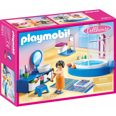 Playmobil Dollhouse: Bathroom with Tub