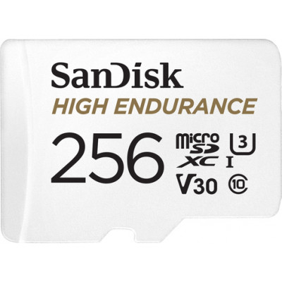 
      Sandisk High Endurance microSDXC 256GB Class 10 U3 V30
    