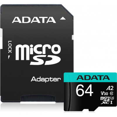 Adata Premier Pro microSDXC 64GB U3 V30 A2