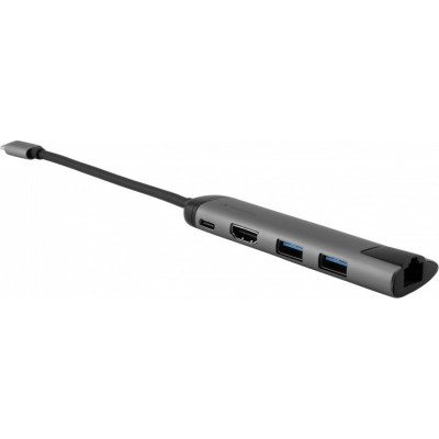 Verbatim USB-C Adapter USB 3.1 GEN 1 USB 3.0 + 2 HDMI RJ45