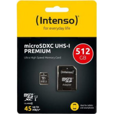 Intenso microSDXC Cards    512GB Class 10 UHS-I Premium