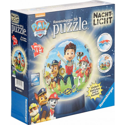 3D Night Light Puzzleball Paw Patrol 72pcs RavensburgerΚωδικός: 11842