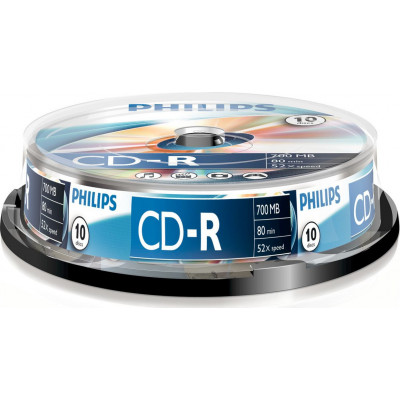 1x10 Philips CD-R 80Min 700MB 52x SP