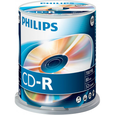 1x100 Philips CD-R 80Min 700MB 52x SP