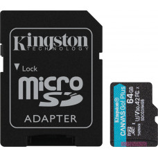 Kingston Canvas Go! Plus microSDXC 64GB Class 10 U3 V10 A2