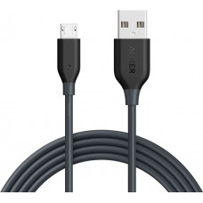 Anker Regular USB 2.0 to micro USB Cable Μαύρο 1.8m (A8133G11)