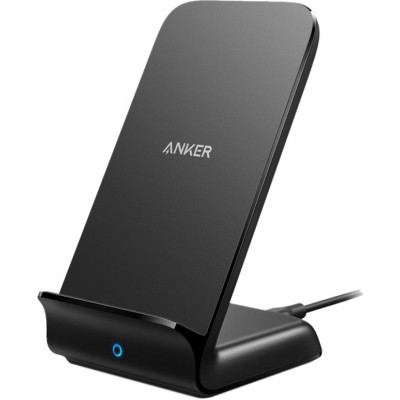 Anker Wireless Charging Pad (Qi) Μαύρο (Powerwave+ Stand)