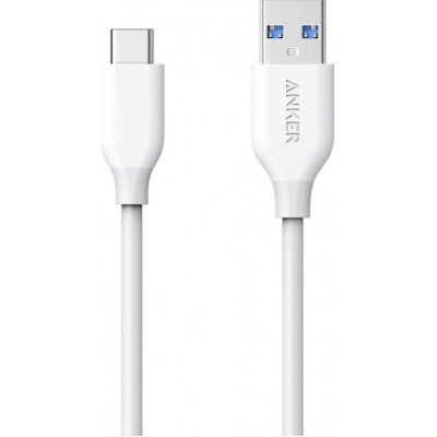 Anker Powerline Regular USB 2.0 Cable USB-C male - USB-A male Λευκό 0.9m (A8163G21)
