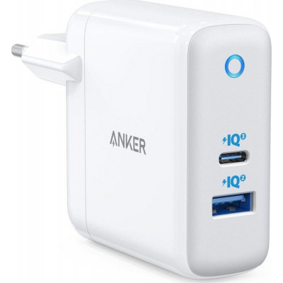 Anker USB / USB-C Wall Adapter 60W Λευκό (PowerPort Atom III)