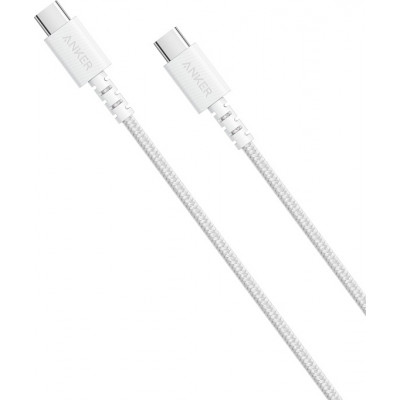 Anker Braided USB 2.0 Cable USB-C male - USB-C male Λευκό 0.9m (A8032H21)