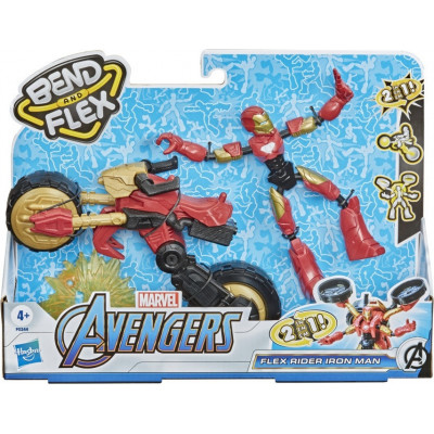 Hasbro Marvel Avengers: Bend And Flex - Flex Rider Iron Man 2in1 (F0244)