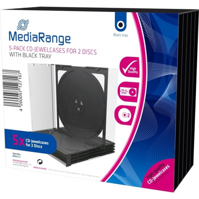 MediaRange Θήκη CD 5τμχ 10.4mm Black Tray BOX31-2