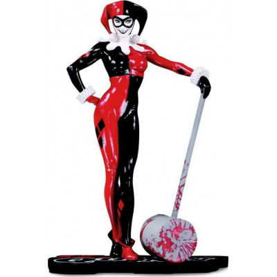 DC Comics Collectibles: Harley Quinn Red, White and Black Statue By Adam Hughes (18 cm) (SEP190619)