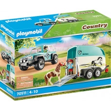 Playmobil Country: Car with Pony Trailer