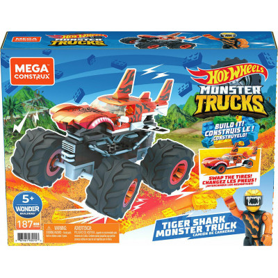 Mattel Hot Wheels: Monster Trucks Tiger Shark 187τμχ
