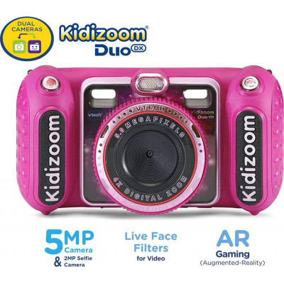 Vtech Kidizoom Duo DX Compact Φωτογραφική Μηχανή 5MP με Οθόνη 2.4 και Ανάλυση Video 320 x 240 pixels Pink Ροζ