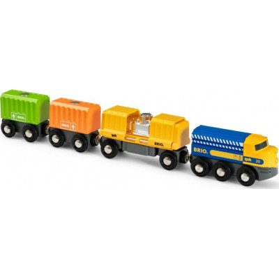 Brio Toys Three-Wagon Cargo Train