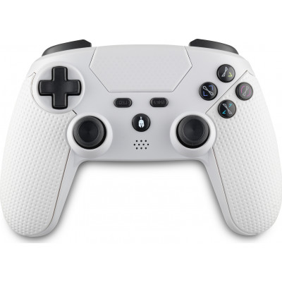 Spartan Gear - Aspis 3 Wired  Wireless Controller (Compatible with PC [wired] and Playstation 4 [wireless]) (colour: White)
