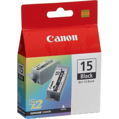 Canon BCI-15 Black Twin Pack (8190A002)