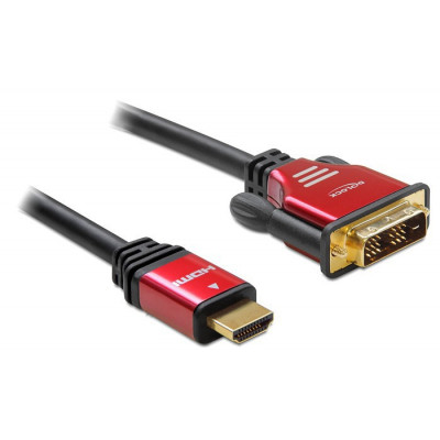 
      DeLock Cable DVI-D male - HDMI male 3m (84343)
    