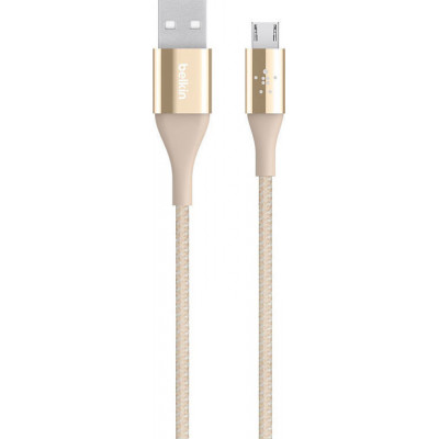 Belkin DuraTek Micro-USB/USB DuPont Kevlar Cable 1,2m gold