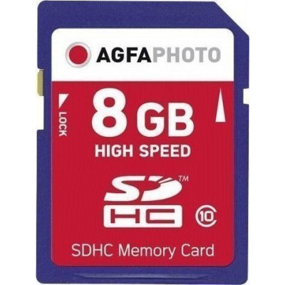 AgfaPhoto SDHC Karte         8GB High Speed Class 10 UHS I U1 V10