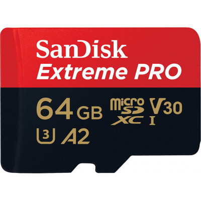 SanDisk microSDXC A2 170MB  64GB Extreme Pro   SDSQXCY-064G-GN6MA