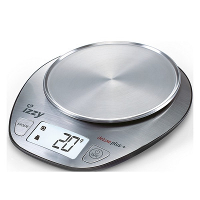 Izzy Deluxe Plus Ψηφιακή Ζυγαριά Κουζίνας 1gr/5kg Inox