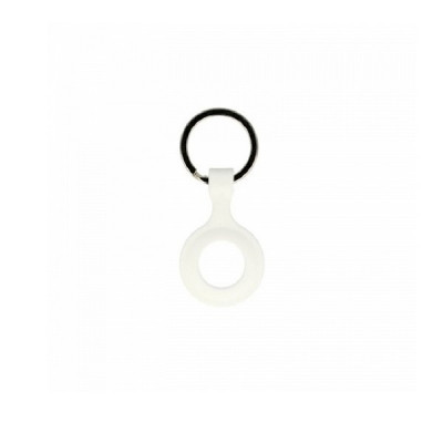 SILICONE KEY RING FOR AIRTAG white